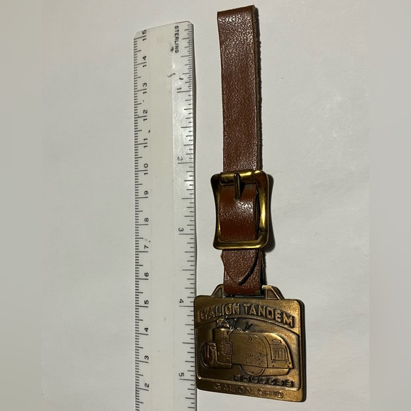 Vintage Leather Pocket Watch Fob-Never Used! - Picture 3 of 3